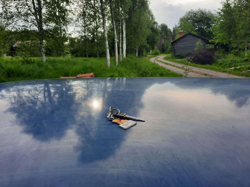 Ängeln i instrumentpanelen och nycklarna på taket